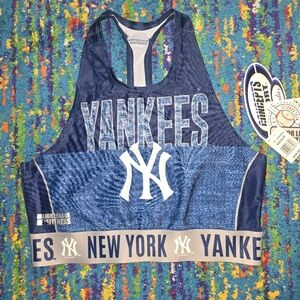 NWT New York Yankees Sports Bra TankTop, Major League Fitness Concept Sports MLB